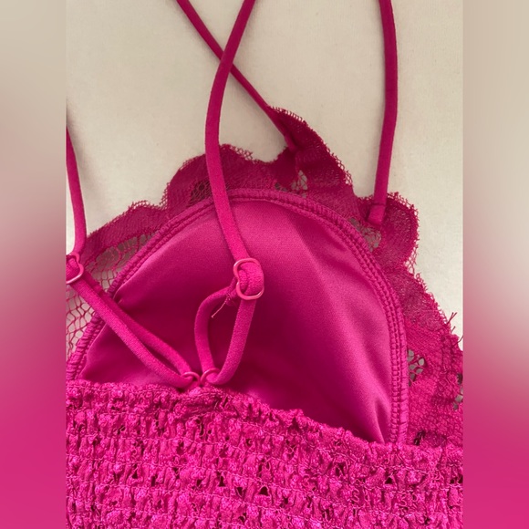 NWOT Zenana Hot Pink Top Lace Bra Size 3X - Picture 5 of 8